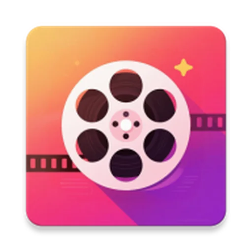 Look Series app icon: a white film reel on a pink, orange and purple gradient